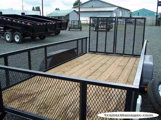 14ft Tandem Axle High Side Utility Trailer