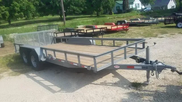2025 MEB 7x18 Extra Wide Utility Trailer w/ Dovetail