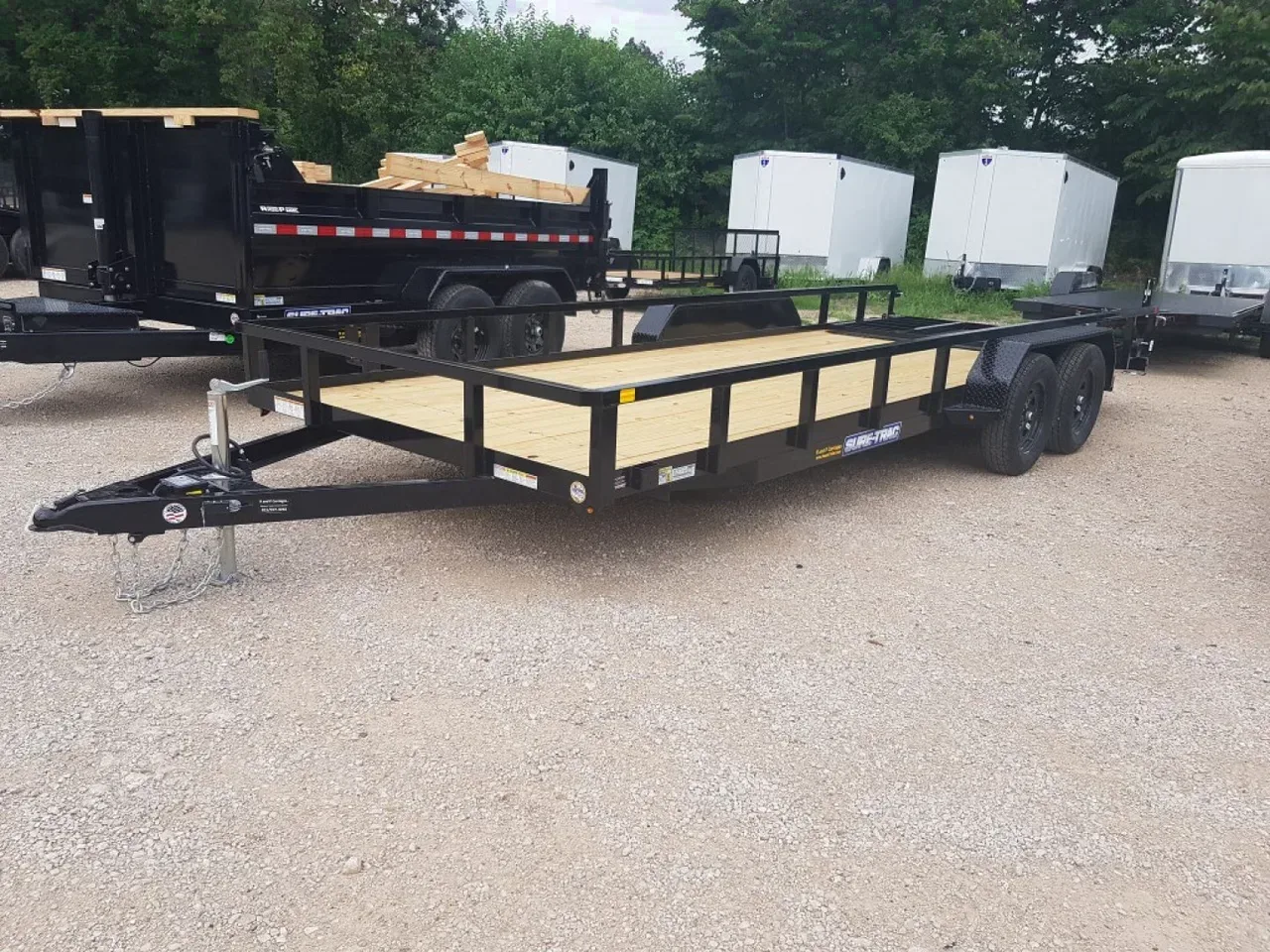 2026 Sure-Trac 7x20 Tube Top Utility Trailer