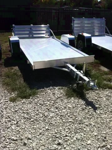 Silver  10 ft Single 3500lb Axle Utility Trailer