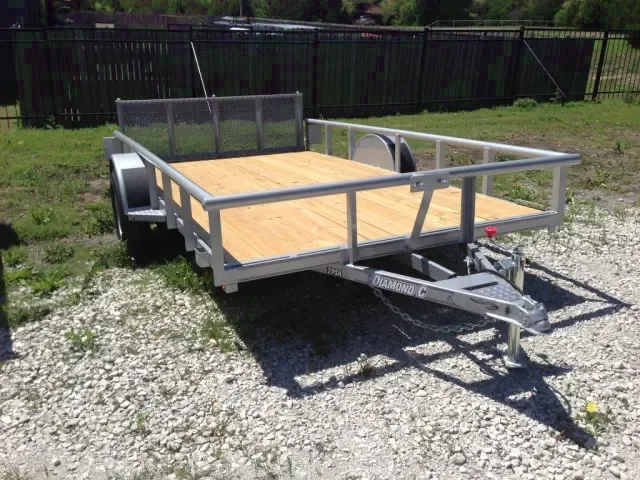 12ft Bumper Pull SA Utility Trailer - Silver