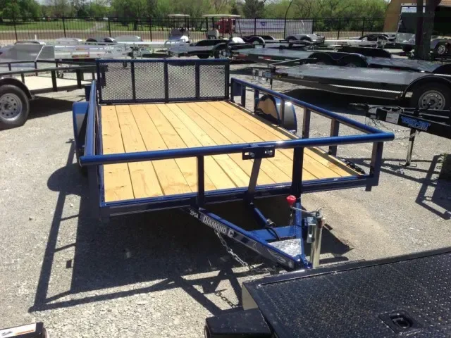 12ft Utility Trailer Indigo Blue
