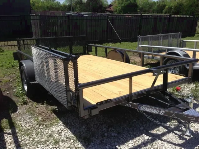 12ft  Utility Trailer Metallic Grey