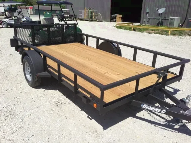 12ft Steel Utility Trailer w/Rear Gate