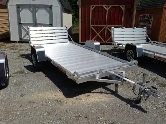 Aluminum 12ft Silver Open Utility Trailer