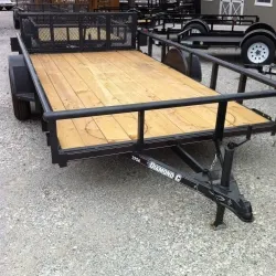 Utility Trailer 12ft Ramp Gate, Wood Deck
