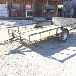 12ft Utility Trailer with Wood Deck