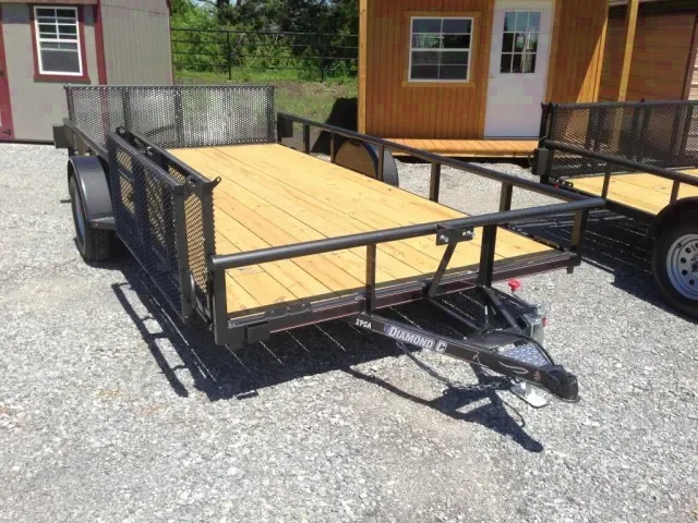 14ft TA Wood Deck Utility Trailer