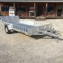 14ft  ATV Trailer w/Side and Rear Ramps