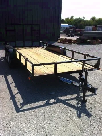 16ft Wood Deck Utility Trailer