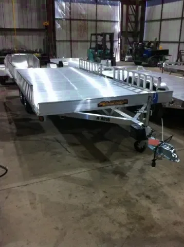 Silver 16ft Deck Over Utility Trailer
