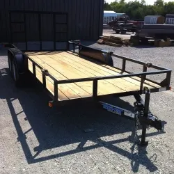 16ft Utility Trailer With Wood Decking