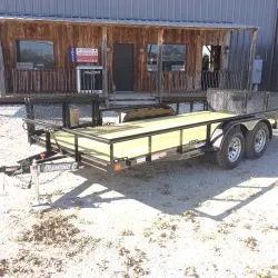 16ft Wood Deck Utility Trailer