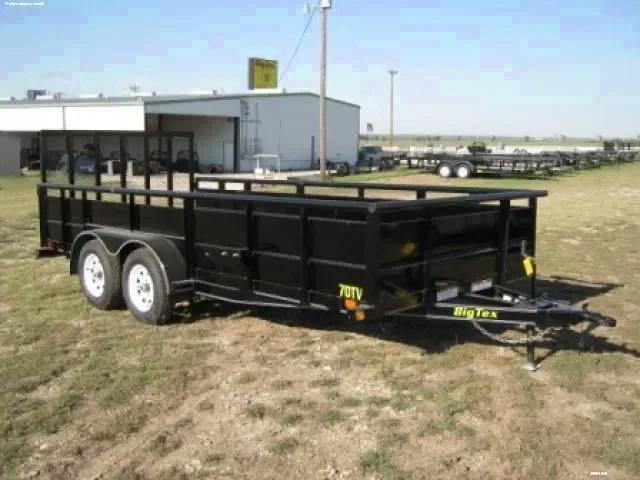 BLACK 16FT SOLID SIDES UTILITY TRAILER