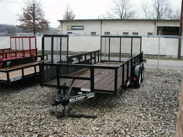 Black 18ft Deluxe Landscape Trailer