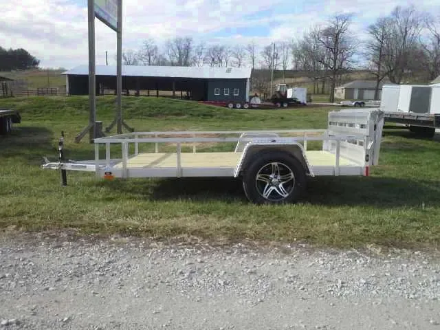 10ft Lightweight Utility Trailer w/Wooden Deck