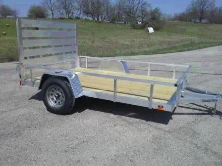 10ft Utility Trailer Bumper Pull Wood Deck