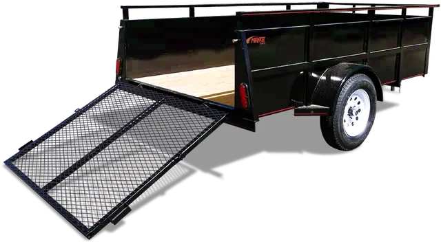 12ft Utility Trailer w/Solid Side Panels
