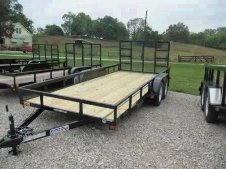 16ft TA Black Steel Utility Trailer