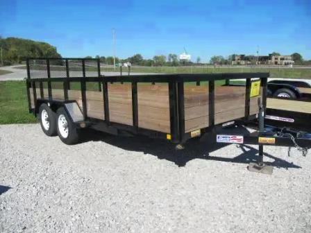 16ft Utility/ Landscape Trailer w/Wood Side Boards