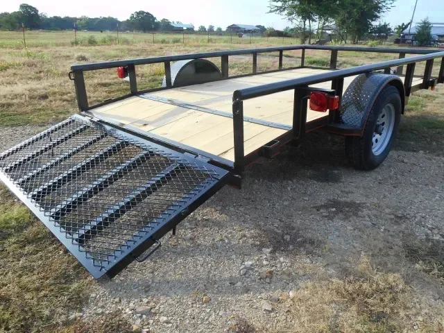 12ft Steel Utility Trailer w/3500lb Axle