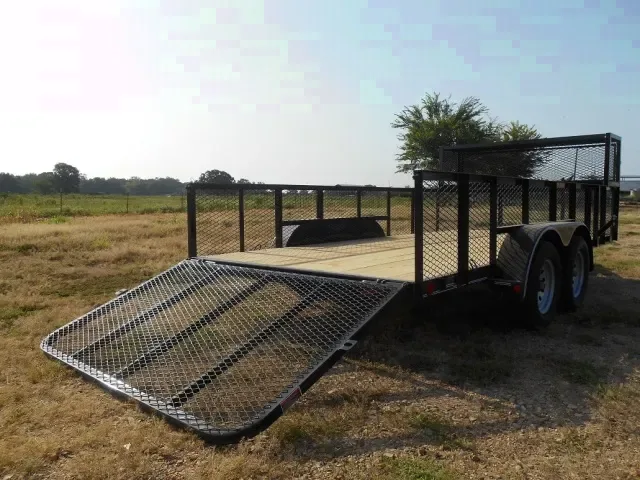 16ft Landscape Utility Trailer w/Rear Gate