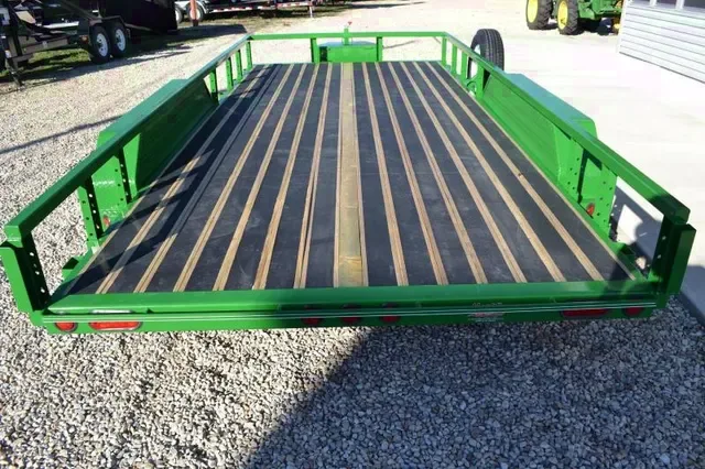 Green 16ft TA Utility Trailer