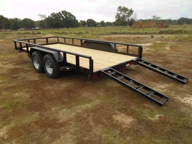 16ft Steel Wood Deck Utility Trailer