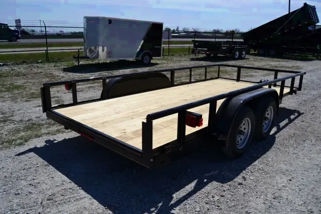 16ft Tandem 3500lb Axle Pipetop Utility Trailer