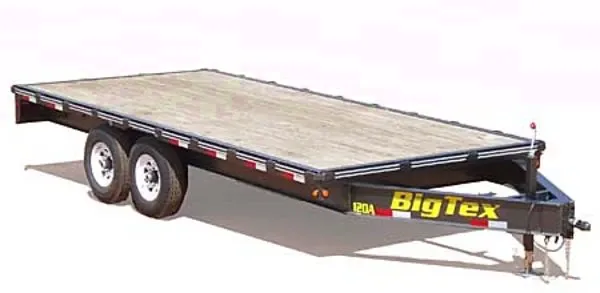 20ft Deckover Equipment Trailer w/Ramps
