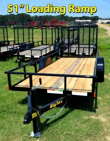 10ft Single 3500lb Axle Trailer w/Ramp Gate