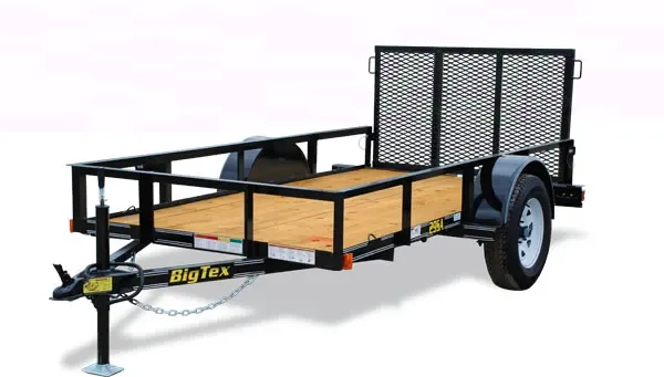 Black 10 ft  Single 3500lb Axle Trailer