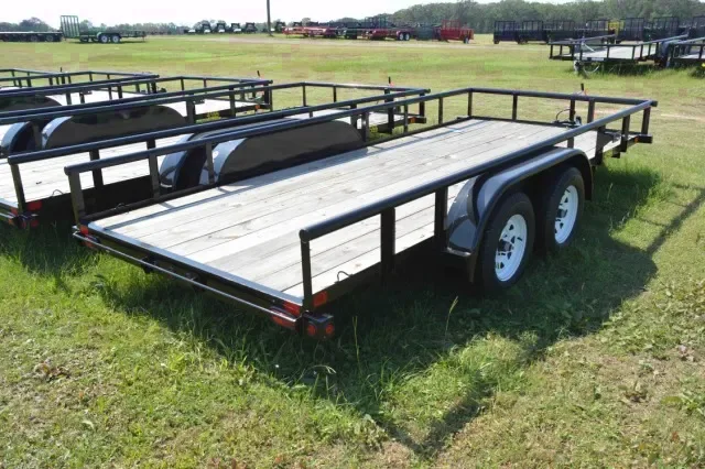 16ft TA  Pipe Top Utility Trailer w/Ramp