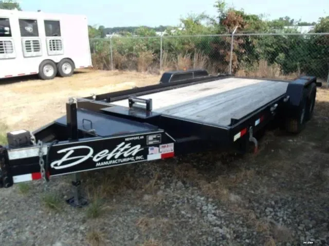 Black Bumper Pull16ft Equipment/Utility Trailer