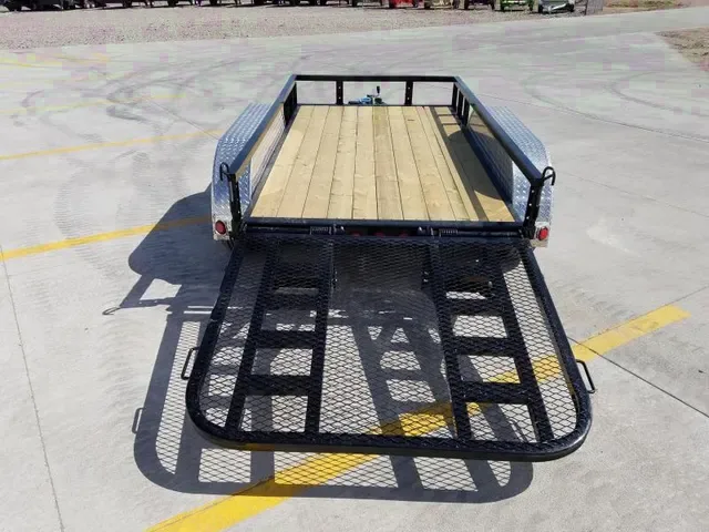 10ft SA BLACK BP OPEN UTILITY TRAILER