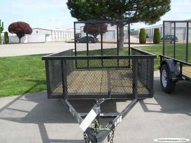 8ft Single Axle Black BP-High Sides