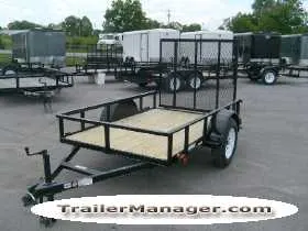 8ft Single Axle Black