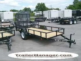 12ft Single Axle Landscape Trailer