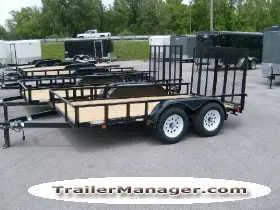 12ft Tandem Axle BLACK