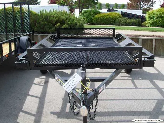 10ft ATV Side Load Single Axle Black