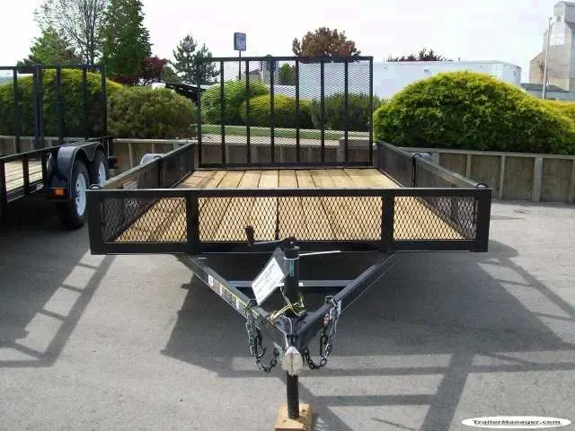 12ft Single Axle Black Utility