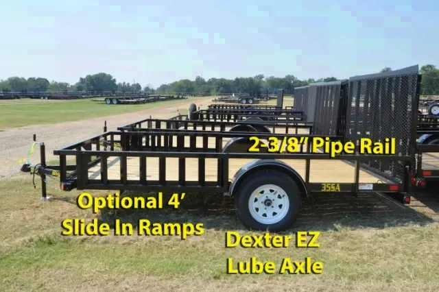 14ft Pipe Utility Trailer-Single axle