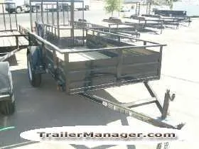 Utility Trailer 10ft w/Steel Panel Sides