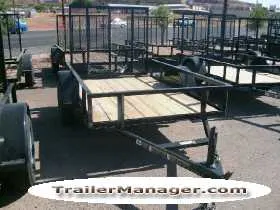 Single 3500lb Axle 8ft Utility Trailer