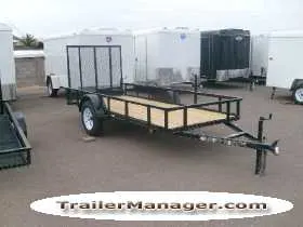 12ft Utility Trailer w/Single 3500lb Axle