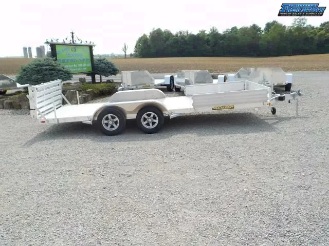Opportunity! 2025 Aluma 8118TA-EL-R-BT 6.5x18 Tandem Axle Utility Trailer