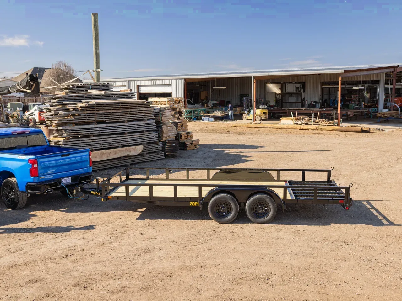 11649 - 2026 Big Tex 70PI-14R1A-4PBK-BRK2 Utility Trailer