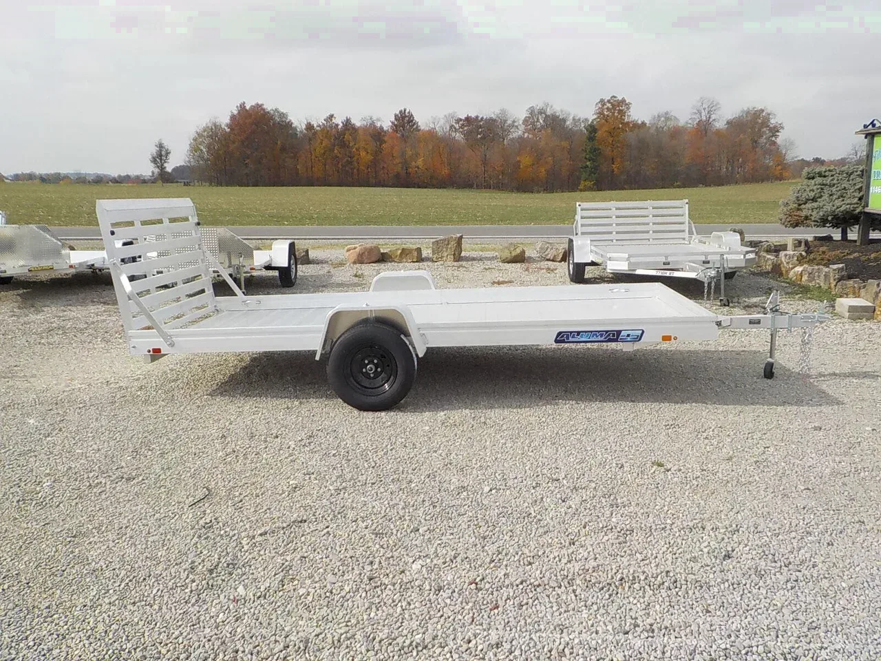 11672 - 2026 Aluma 7814ESA-S-TG Utility Trailer