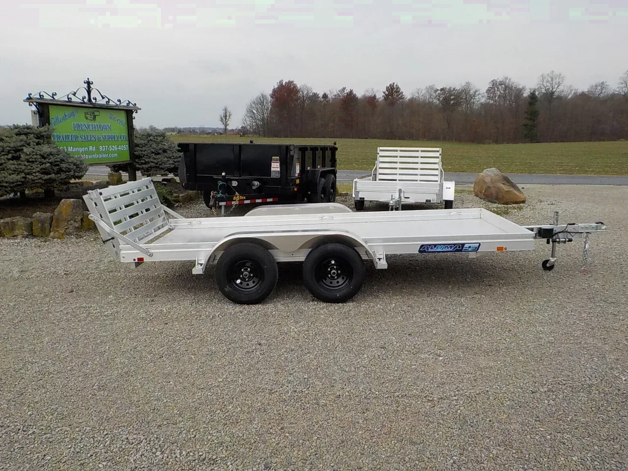 11670 - 2026 Aluma 7814ESA-TA-EL-BT Utility Trailer