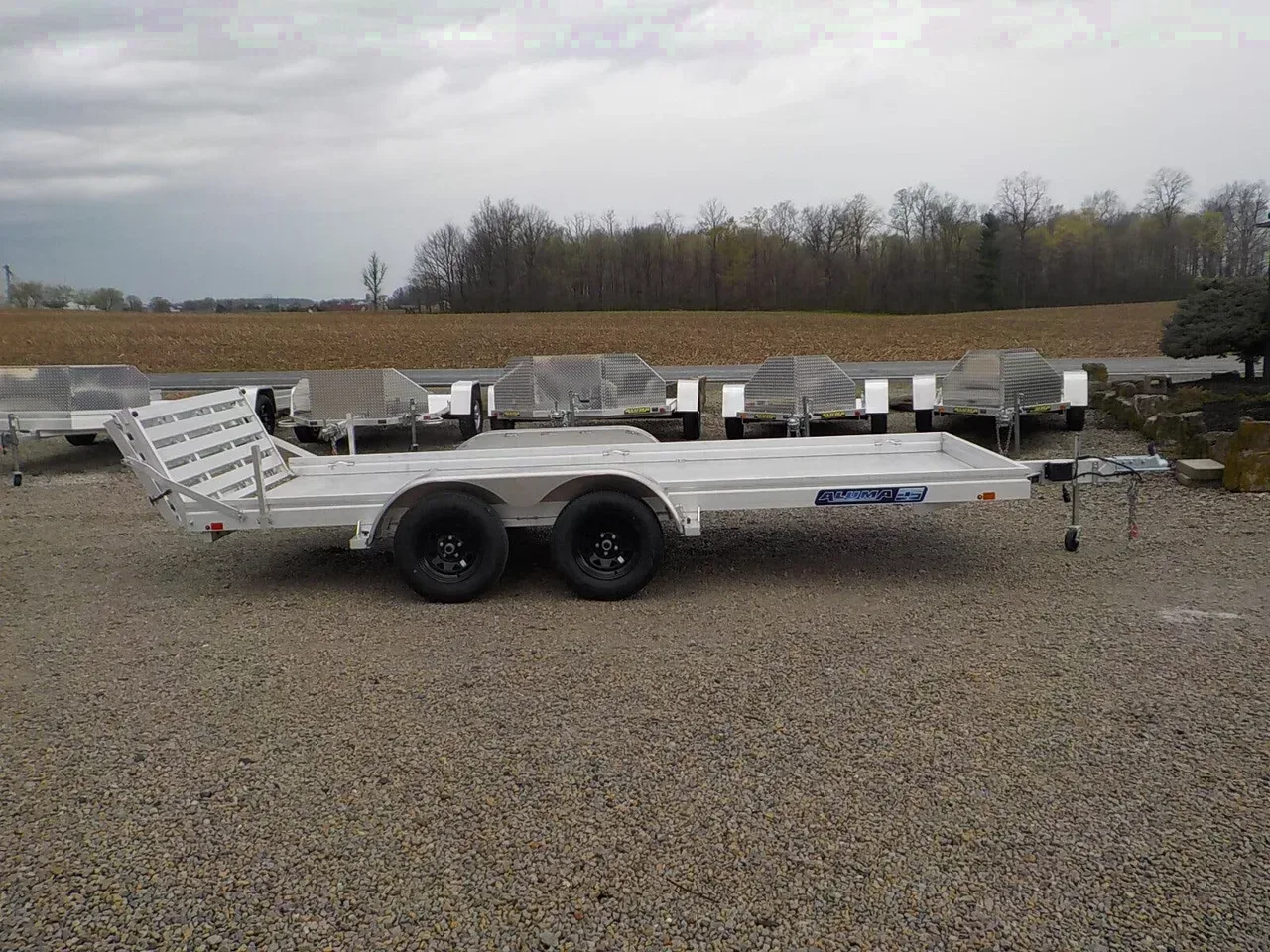11471 - 2026 Aluma 7816ESA-TA-EL-BT Utility Trailer